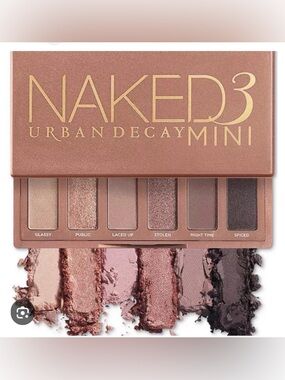🔥BRAND NEW Urban Decay Naked3 Mini Eyeshadow Palette — Rose, Pink, Mauve, Brown